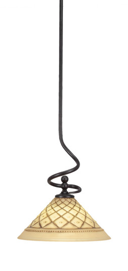 Capri One Light Mini Pendant in Dark Granite (200|901-DG-7182)