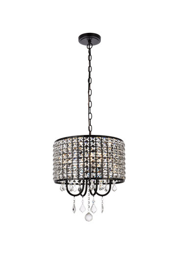 Elise Four Light Pendant in black (173|LD713D14BK)