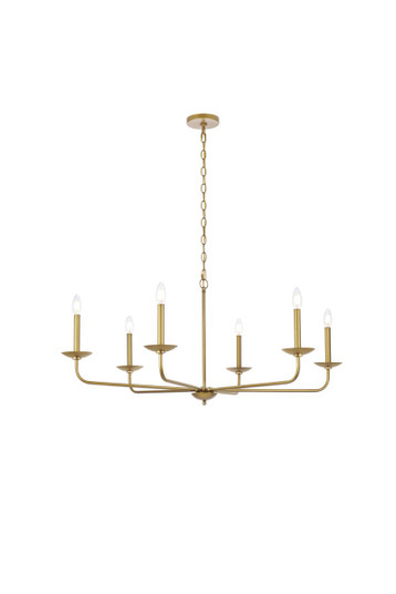 Cohen Six Light Pendant in brass (173|LD812D42BR)