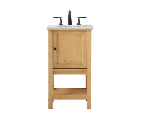 Metropolis Single Bathroom Vanity in natural wood (173|VF27019NW)