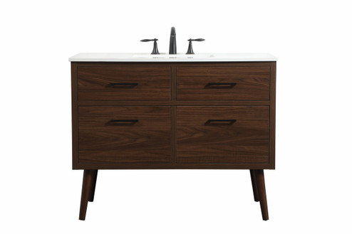 Boise Single Bathroom Vanity in Walnut (173|VF41042MWT)
