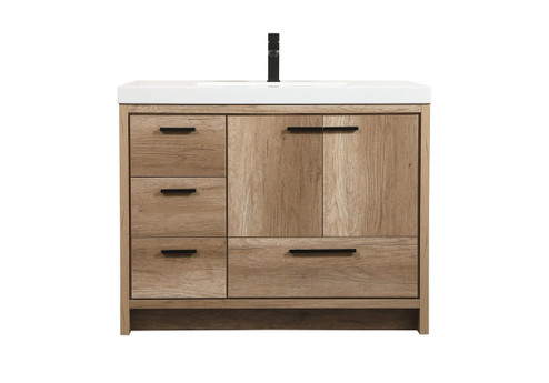 Wyatt Single Bathroom Vanity in Natural Oak (173|VF46042NT)