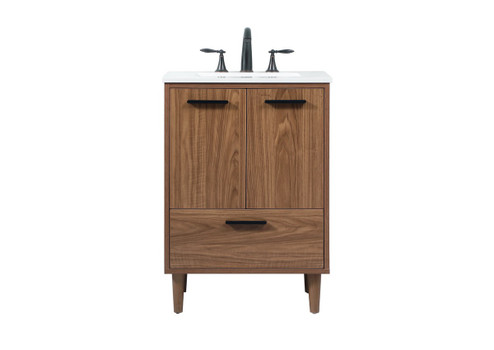 Baldwin Single Bathroom Vanity in Walnut Brown (173|VF47024WB)