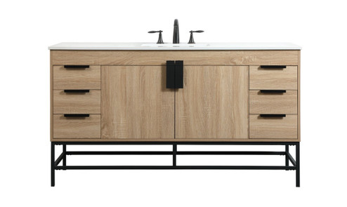 Eugene Single Bathroom Vanity in Mango Wood (173|VF48860MW)