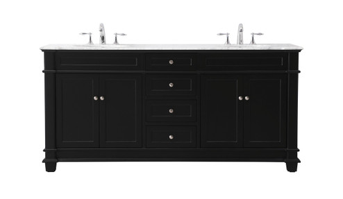 Wesley Bathroom Vanity Set in black (173|VF50072DBK)