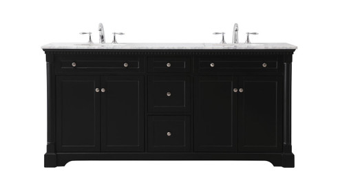 Clarence Bathroom Vanity Set in Black (173|VF53072DBK)