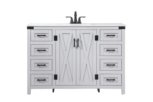 Grant Single Bathroom Vanity in grey (173|VF90248GR)