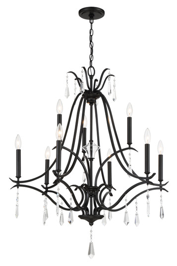 Laurel Estate Nine Light Chandelier in Coal (7|4449-66A)