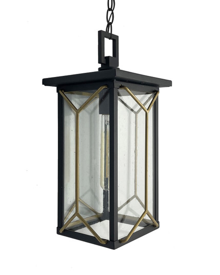 Hillside Manor One Light Chain Hung in Sand Coal And Mystic Gold (7|72804-727)