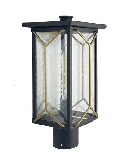 Hillside Manor One Light Outdoor Post Mount in Sand Coal And Mystic Gold (7|72806-727)