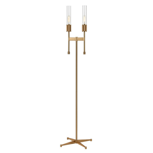 Beaconsfield Two Light Floor Lamp in Aged Brass (45|H0019-9577)