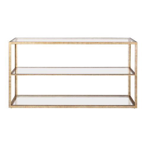 Strie Console Table in Antique Brass (45|H0115-7725)