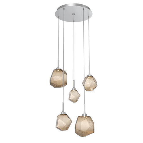 Gem LED Pendant in Classic Silver (404|CHB0039-05-CS-B-C01-L3)