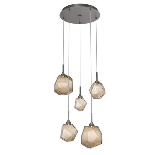 Gem LED Pendant in Graphite (404|CHB0039-05-GP-B-C01-L1)