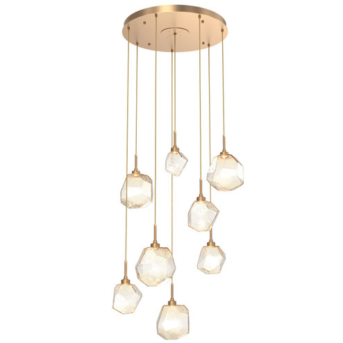 Gem LED Pendant in Novel Brass (404|CHB0039-08-NB-A-C01-L3)