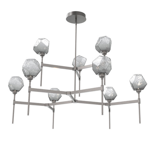 Gem LED Chandelier in Graphite (404|CHB0039-55-GP-S-001-L3)
