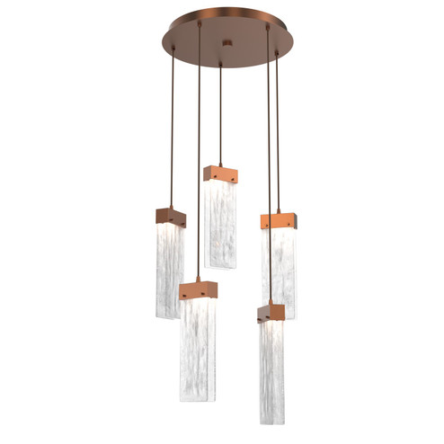 Parallel LED Pendant in Burnished Bronze (404|CHB0042-05-BB-CG-C01-L3)