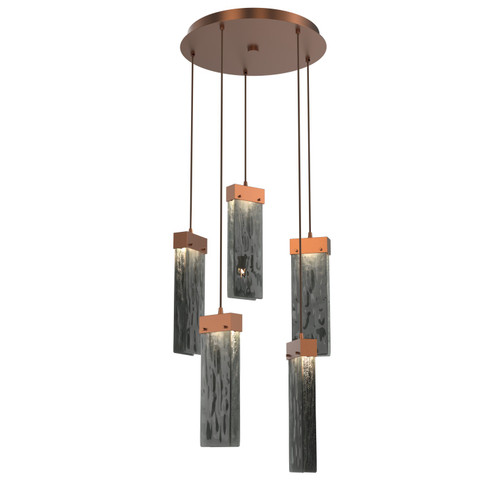 Parallel LED Pendant in Burnished Bronze (404|CHB0042-05-BB-SG-C01-L1)