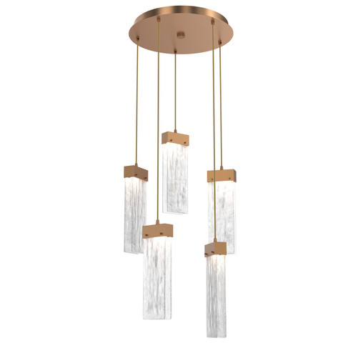 Parallel LED Pendant in Novel Brass (404|CHB0042-05-NB-CG-C01-L1)