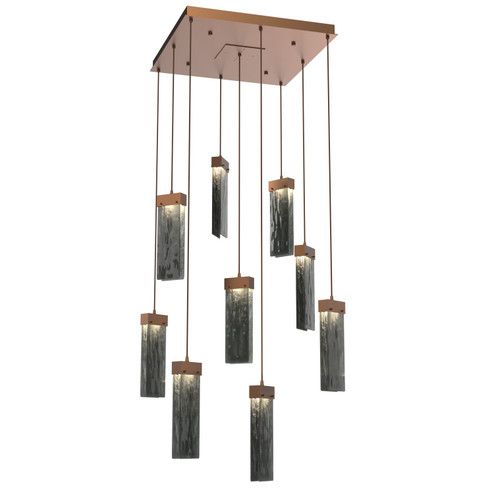 Parallel LED Pendant in Burnished Bronze (404|CHB0042-09-BB-SG-C01-L1)