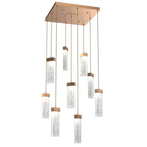Parallel LED Pendant in Novel Brass (404|CHB0042-09-NB-CG-C01-L3)