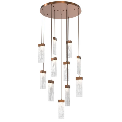 Parallel LED Pendant in Burnished Bronze (404|CHB0042-11-BB-CG-C01-L1)