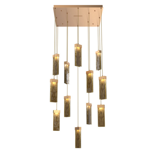 Parallel LED Pendant in Novel Brass (404|CHB0042-12-NB-BG-C01-L3)
