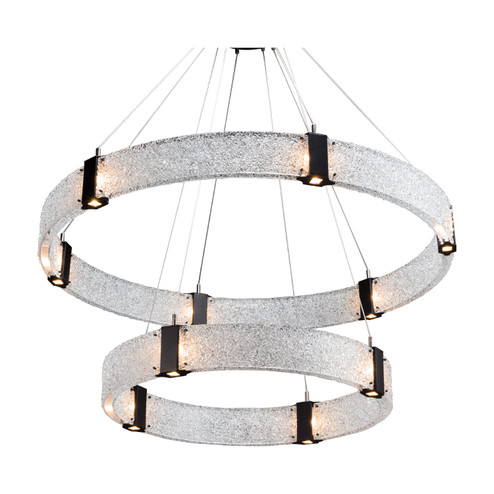 Parallel LED Chandelier in Burnished Bronze (404|CHB0042-2B-BB-SG-CA1-L3)