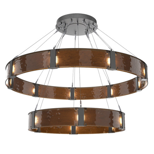 Parallel LED Chandelier in Graphite (404|CHB0042-2C-GP-BG-CA1-L3)