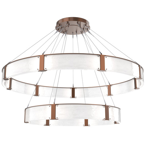 Parallel LED Chandelier in Burnished Bronze (404|CHB0042-2D-BB-CG-CA1-L3)