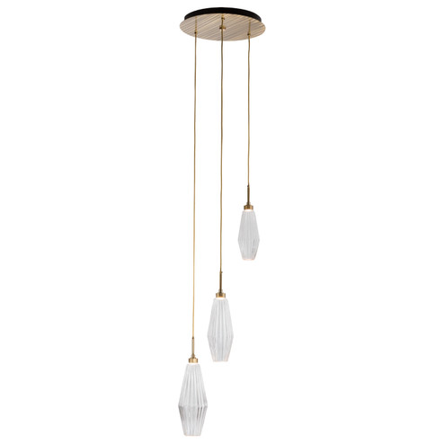 Aalto LED Pendant in Novel Brass (404|CHB0049-03-NB-RS-C01-L3)