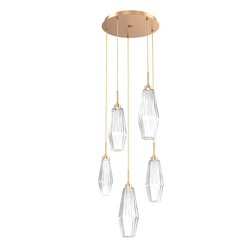 Aalto LED Pendant in Novel Brass (404|CHB0049-05-NB-RC-C01-L3)