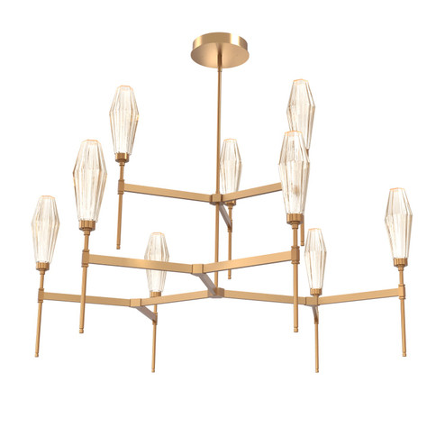 Aalto LED Chandelier in Novel Brass (404|CHB0049-54-NB-RA-001-L1)