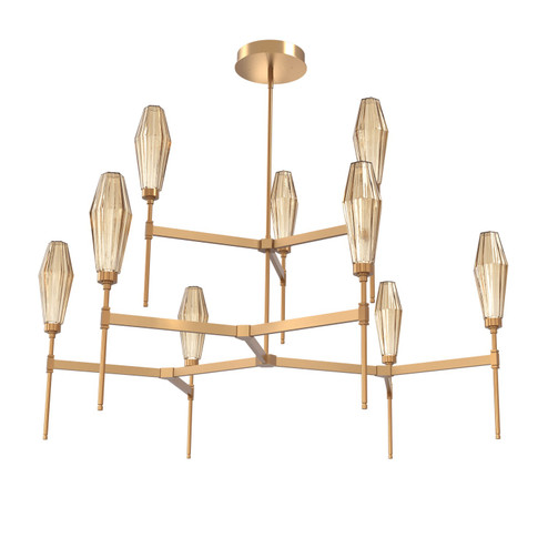 Aalto LED Chandelier in Novel Brass (404|CHB0049-54-NB-RB-001-L1)