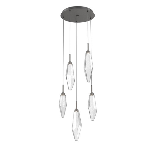 Rock Crystal LED Pendant in Graphite (404|CHB0050-05-GP-CC-C01-L3)