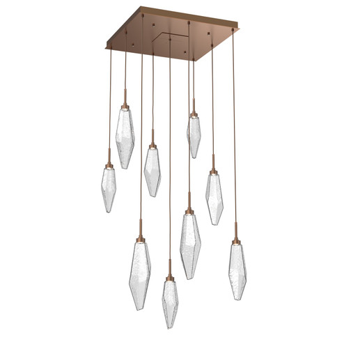 Rock Crystal LED Pendant in Burnished Bronze (404|CHB0050-09-BB-CC-C01-L3)