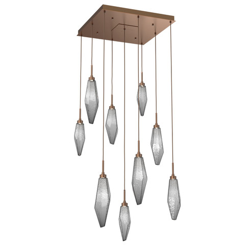 Rock Crystal LED Pendant in Burnished Bronze (404|CHB0050-09-BB-CS-C01-L1)