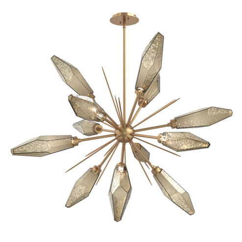 Rock Crystal LED Lantern in Novel Brass (404|CHB0050-0A-NB-CB-001-L3)