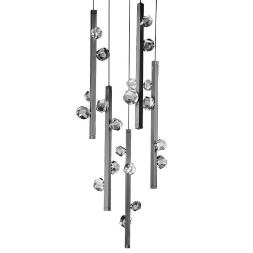 Stella LED Pendant in Classic Silver (404|CHB0070-05-CS-CZ-CA1-L3)