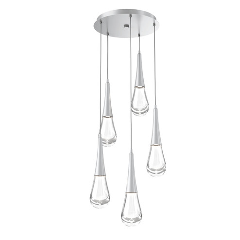 Raindrop LED Pendant in Classic Silver (404|CHB0078-05-CS-C-C01-L1)