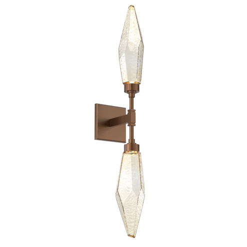 Rock Crystal LED Wall Sconce in Burnished Bronze (404|IDB0050-02-BB-CA-L1)