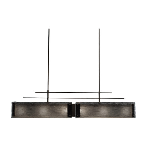 Urban Loft Linear Chandelier in Burnished Bronze (404|PLB0026-0E-BB-SG-001-E2)