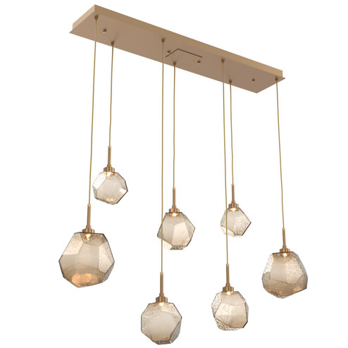 Gem LED Linear Pendant in Novel Brass (404|PLB0039-07-NB-B-C01-L3)