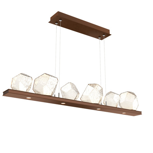 Gem LED Linear Suspension in Burnished Bronze (404|PLB0039-0B-BB-A-CA1-L3)