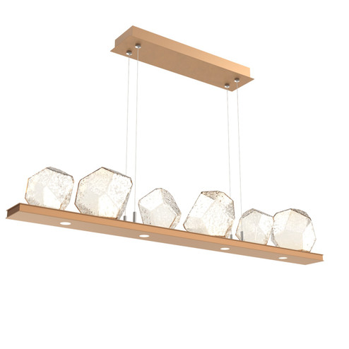 Gem LED Linear Suspension in Novel Brass (404|PLB0039-0B-NB-A-CA1-L3)