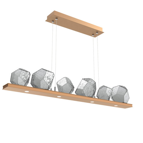 Gem LED Linear Suspension in Novel Brass (404|PLB0039-0B-NB-S-CA1-L1)