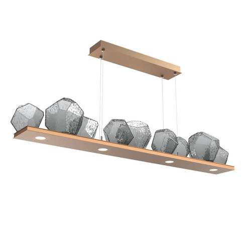 Gem LED Linear Suspension in Novel Brass (404|PLB0039-0C-NB-S-CA1-L3)
