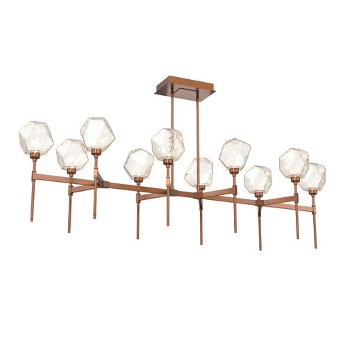 Gem LED Linear Suspension in Burnished Bronze (404|PLB0039-69-BB-A-001-L3)