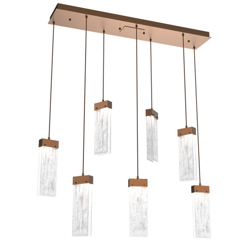 Parallel LED Pendant in Burnished Bronze (404|PLB0042-07-BB-CG-C01-L1)