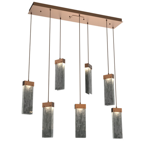 Parallel LED Pendant in Burnished Bronze (404|PLB0042-07-BB-SG-C01-L1)